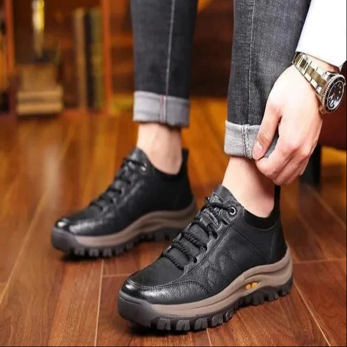 Work Shoes Arch Support Cushioned Insole Textured Grip Sole