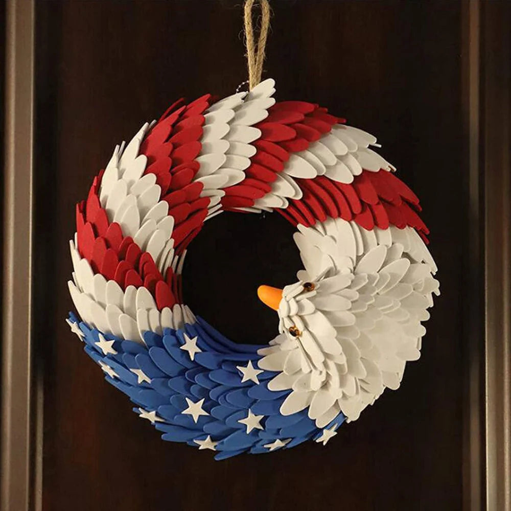 Wreath 3D Eagle Boxwood Weather-Resistant
