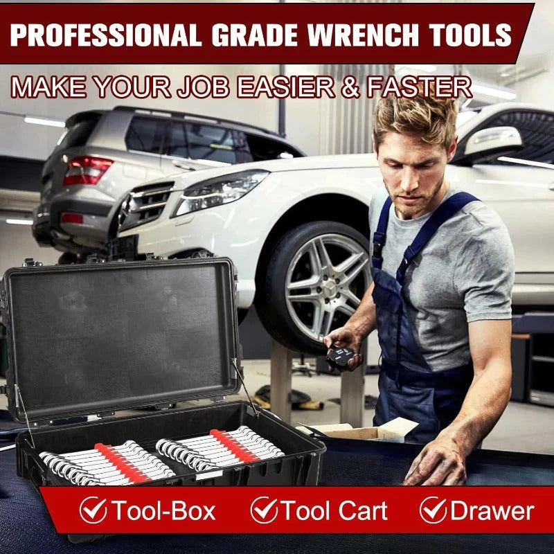 Wrench Organizer Magnetic Base Interlocking Modular Design
