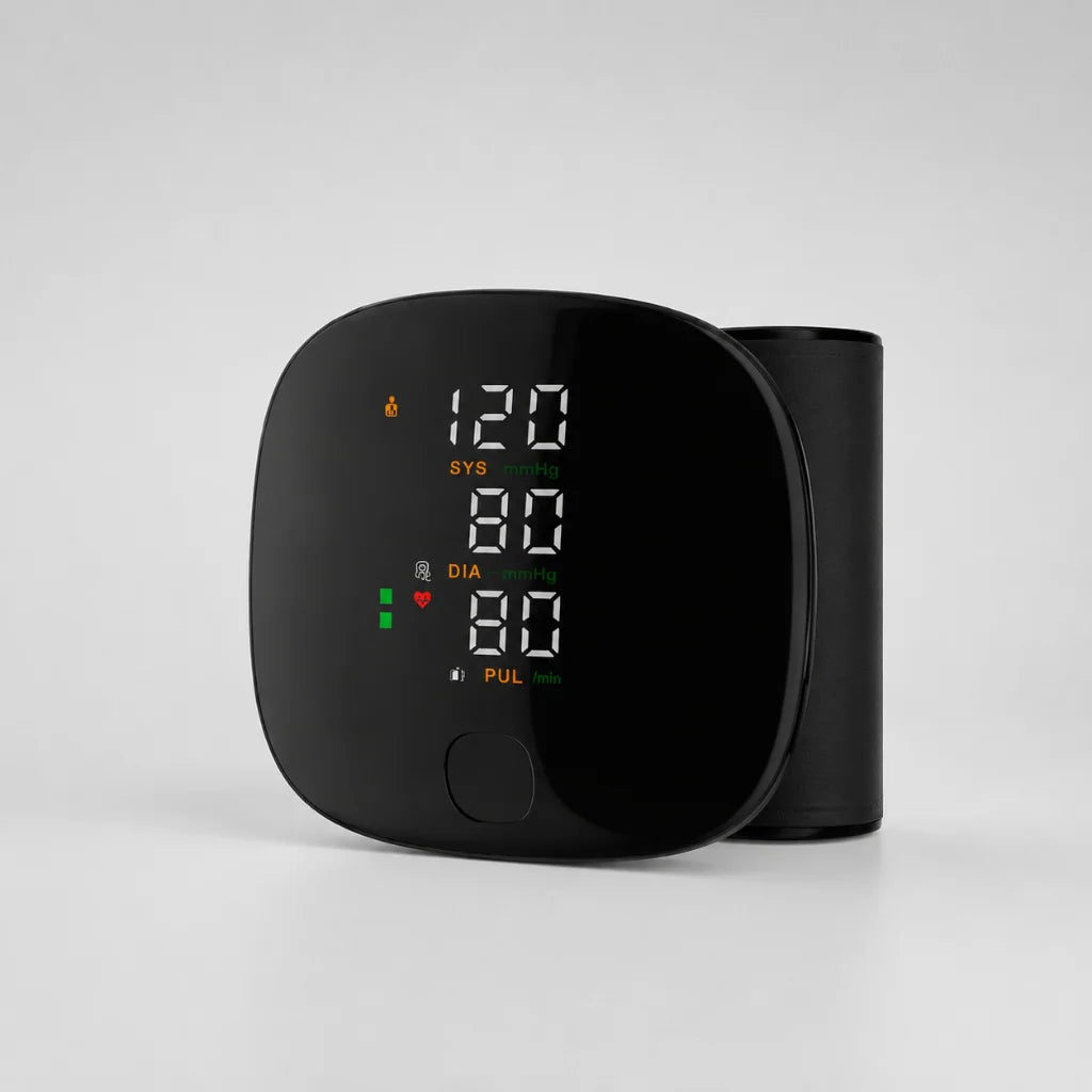 Wrist Blood Pressure Monitor One-Touch Arrhythmia Detection USB-Rechargeable