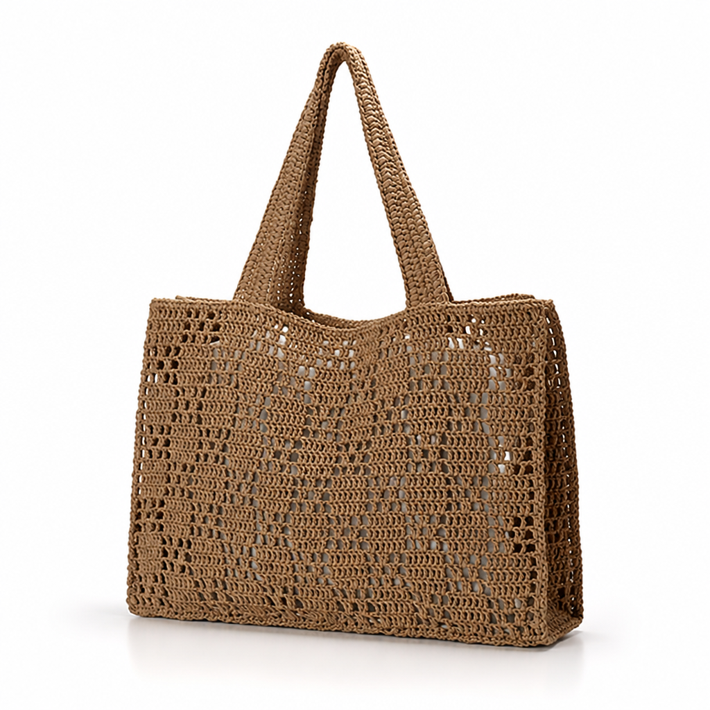 XXL Handwoven Macrame Beach Tote (Long Straps)