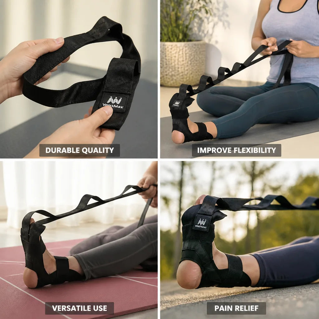 Yoga Stretching Strap Multi-Loop Nylon Webbing