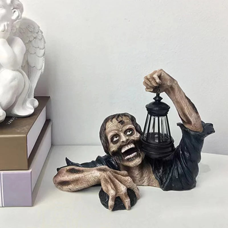 Zombie Wall Decoration 3D Crawling Design LED Lantern