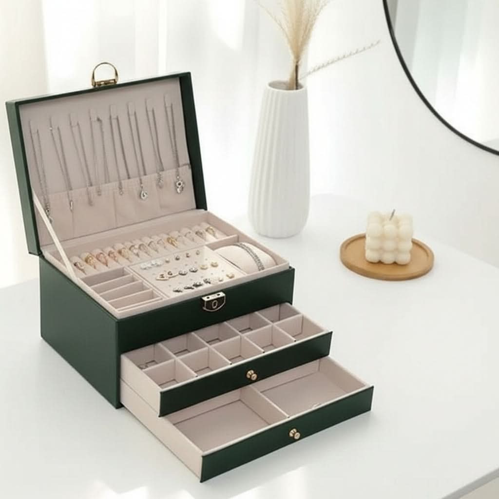 Chic Jewelry Storage Case for Travel and Stylish Organization
