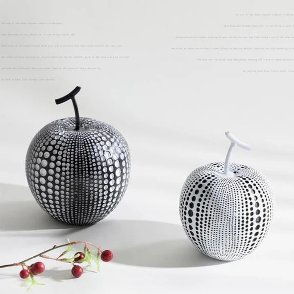 Contemporary Decorative Sculpture with Polka Dot Design
