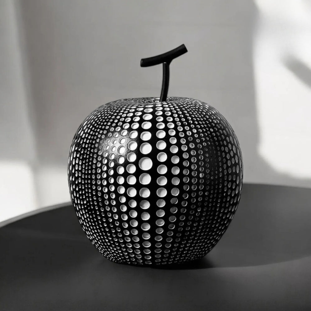 Contemporary Decorative Sculpture with Polka Dot Design