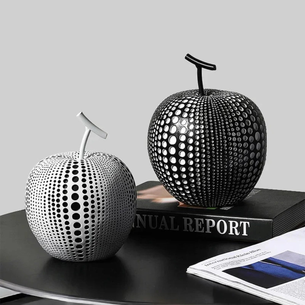 Contemporary Decorative Sculpture with Polka Dot Design