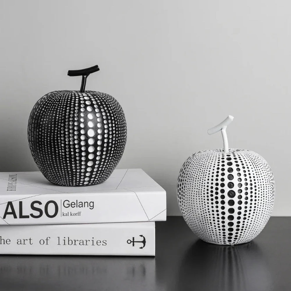 Contemporary Decorative Sculpture with Polka Dot Design