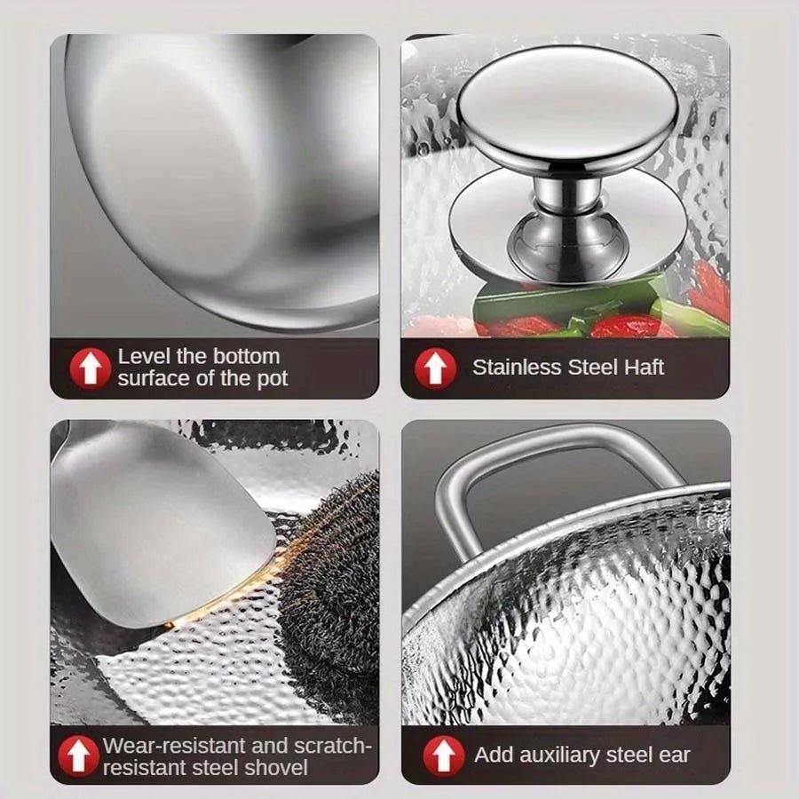 Elite Titanium Stir-Fry Wok for Induction Cooking