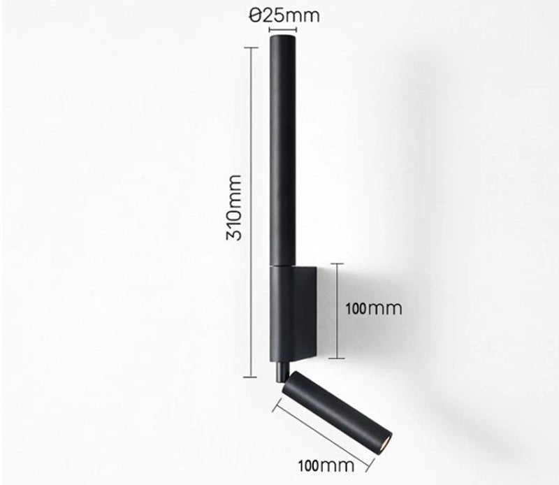 Dimmable Modern Wall Light with LED Spotlight