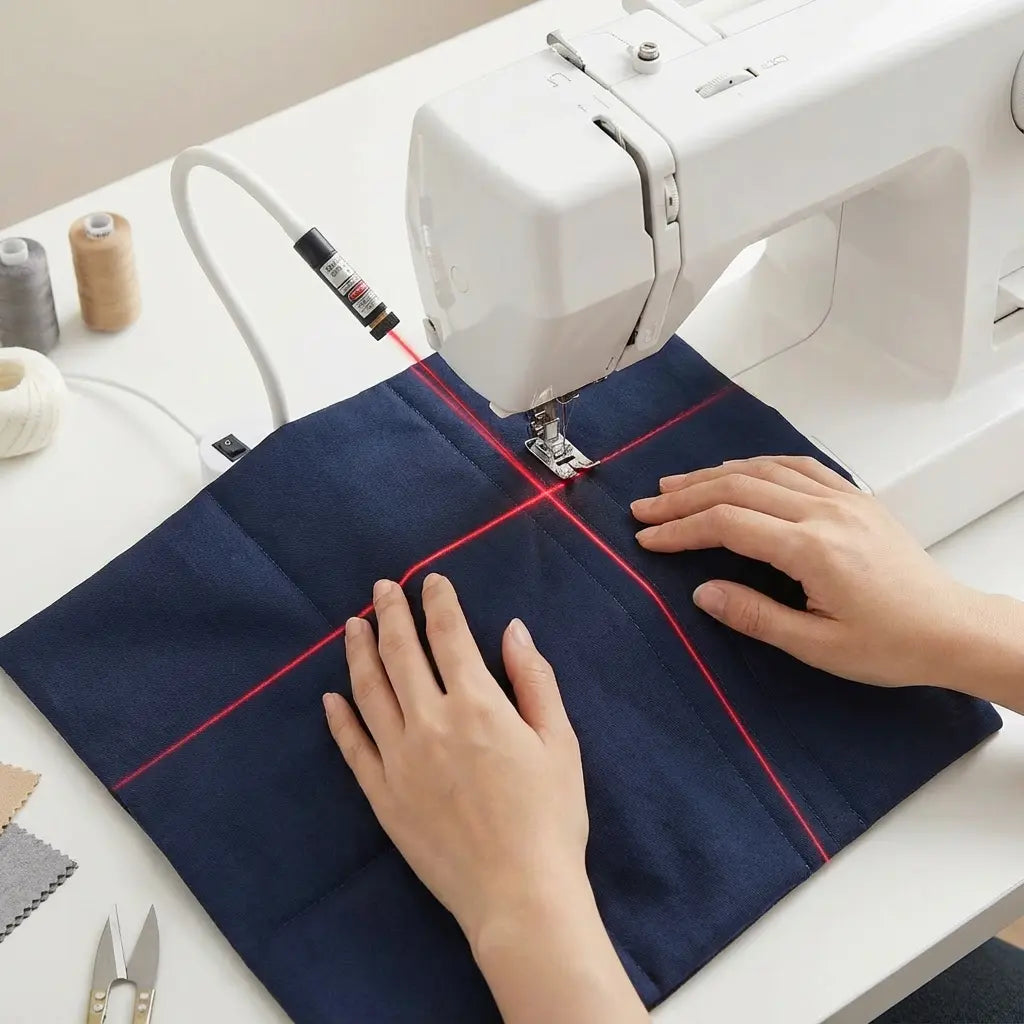 Laser Sewing Assistant with Magnetic Features for Sewing Machines