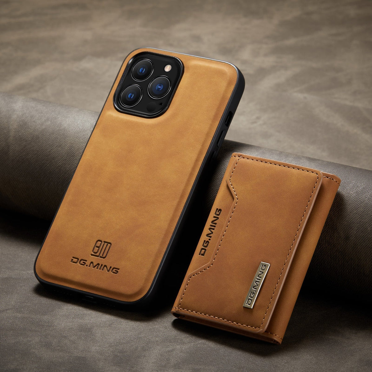 Detachable Leather Phone Case with Wallet and Kickstand for iPhone