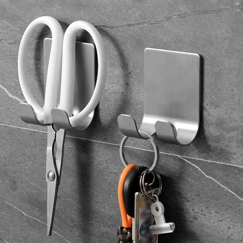 Punch-Free Razor Holder in Space Aluminum for Neat Bathroom Storage