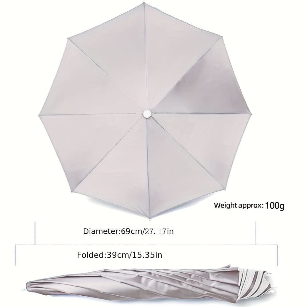 Hands-Free Sun Protection Umbrella Hat – Lightweight Outdoor Design