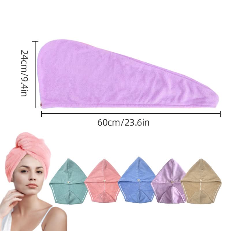 Microfiber Hair Towel Wrap for Quick Drying and Daily Comfort