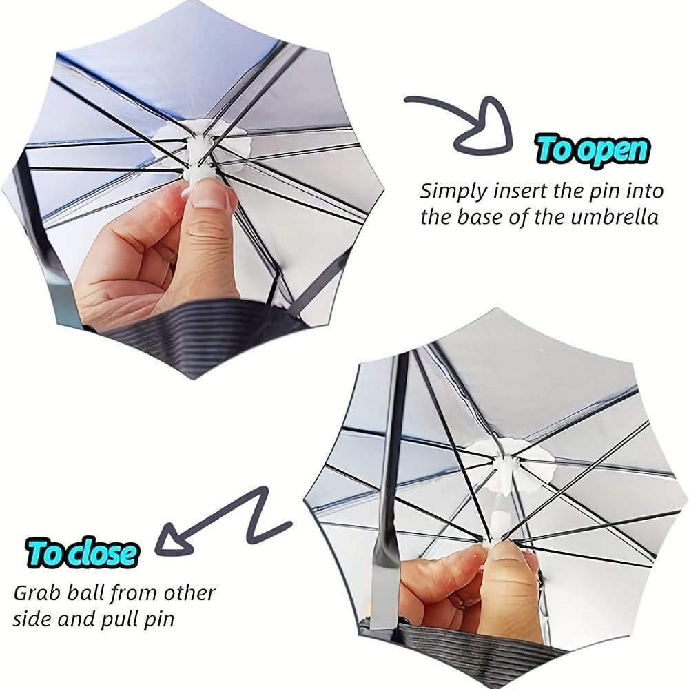 Hands-Free Umbrella Hat for Sun Protection – Lightweight Outdoor Gear