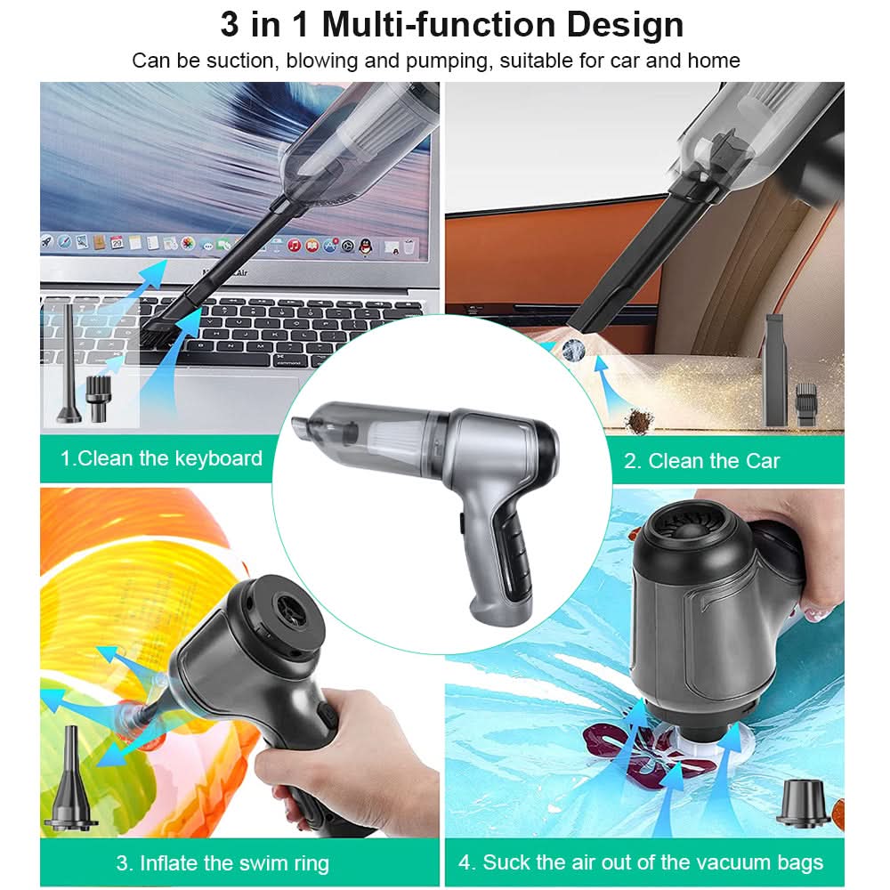 Cordless Handheld Vacuum Cleaner with Strong Suction Power
