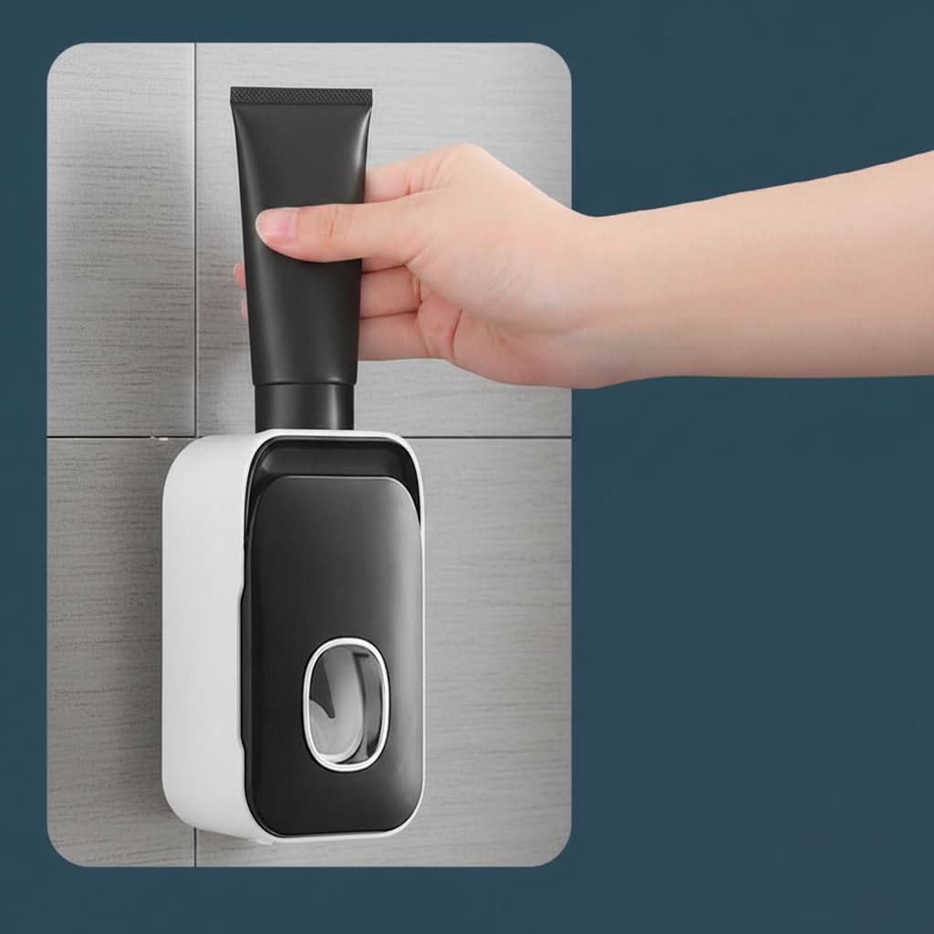 Manual Toothpaste Dispenser for a Tidy Bathroom Setup