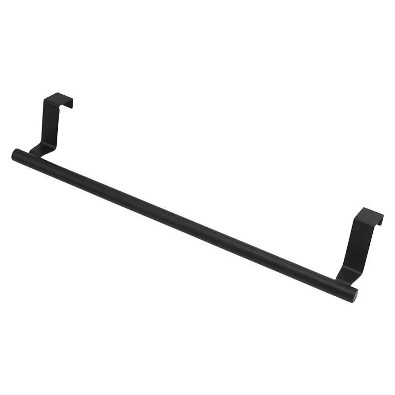 Stainless Steel Over-the-Door Towel Rack for Kitchen and Bathroom Storage