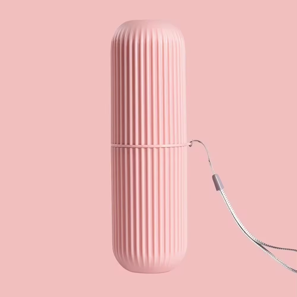 Portable Toothbrush and Toothpaste Holder for Travel – Compact Hygiene Case