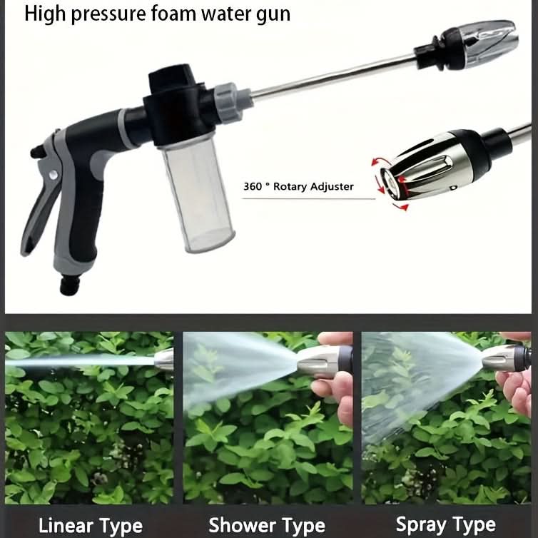 High-Pressure Foam Spray Gun for Effective Outdoor Cleaning