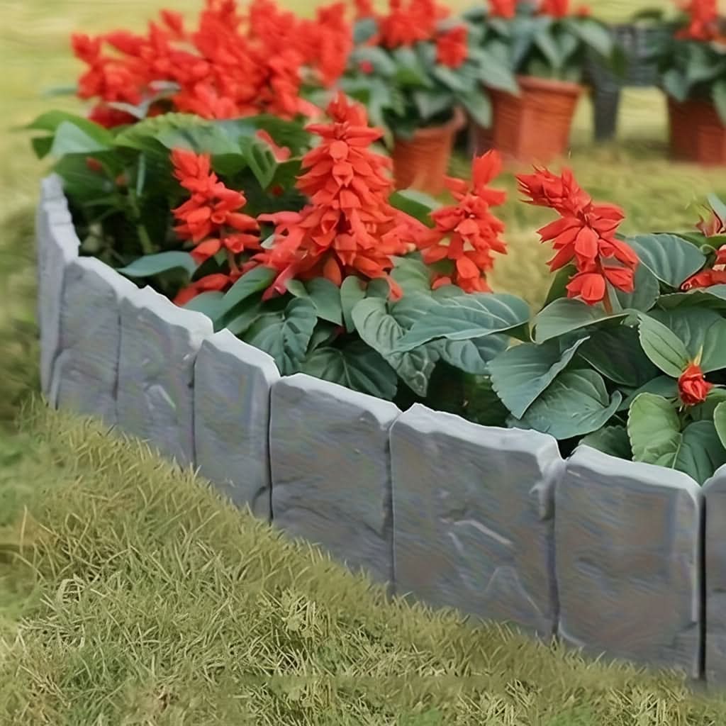 Decorative Garden Edging Stones for Neat Lawn Borders