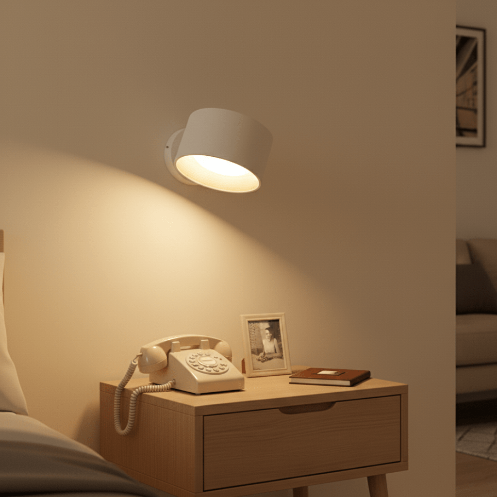 Cordless Scandinavian Wall Lamp with Remote Control