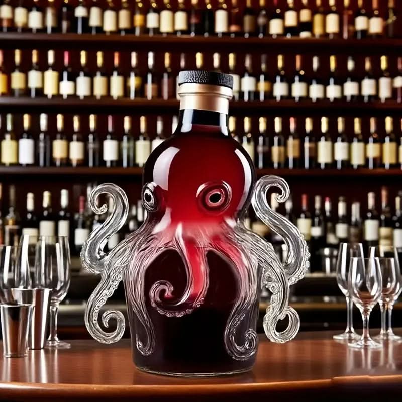 Nautical-Themed Glass Decanter for Wine and Spirits