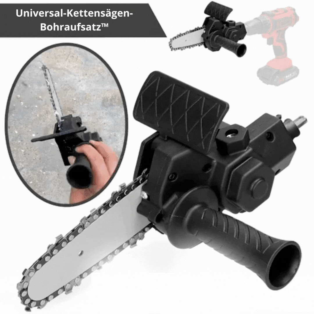 Compact Drill Attachment Chainsaw – Garden and Wood Cutting Tool