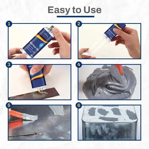 Heat and Water-Resistant Metal Adhesive for Steel, Aluminum, and Equipment