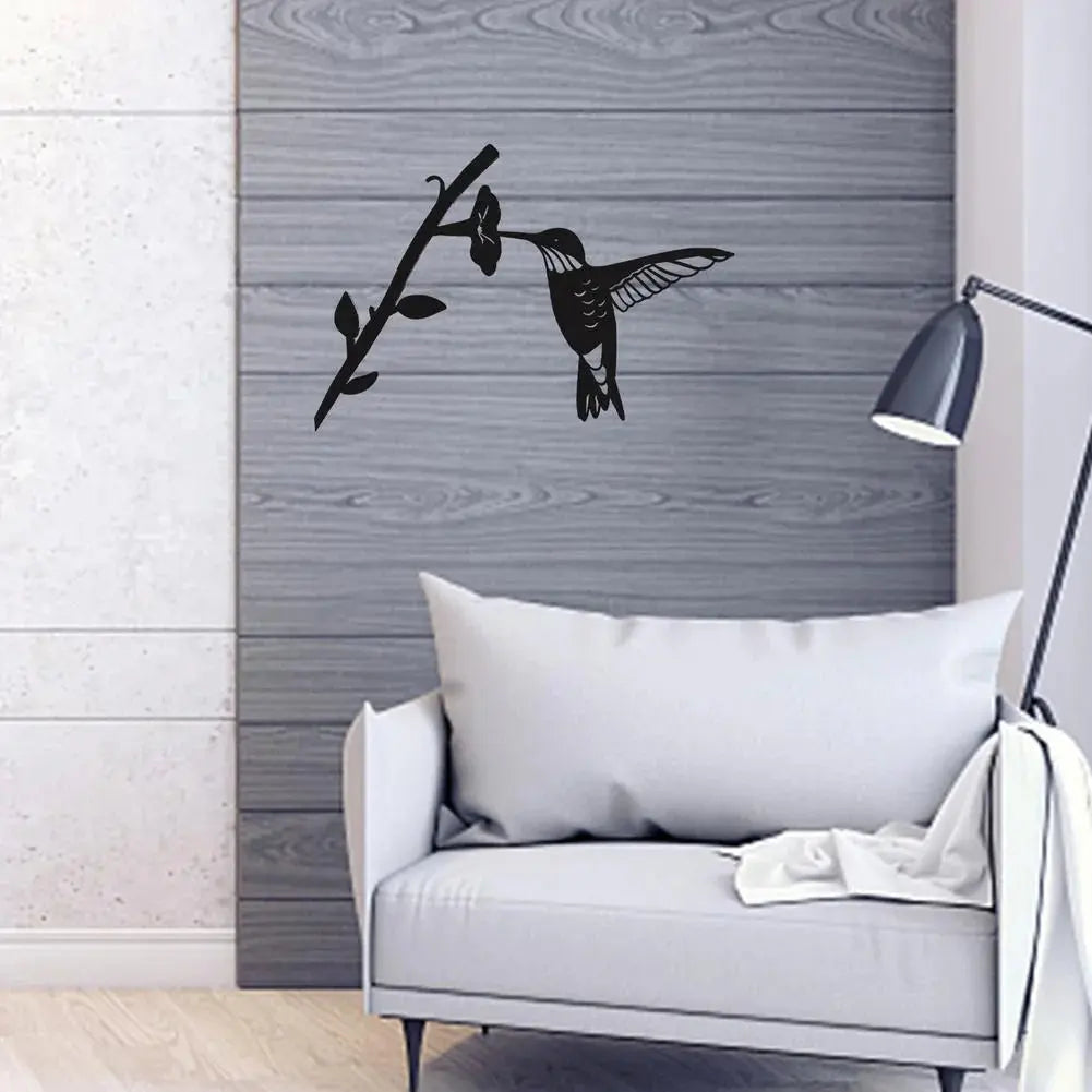 Elegant Silhouette of a Bird – Decorative Metal Wall and Garden Art