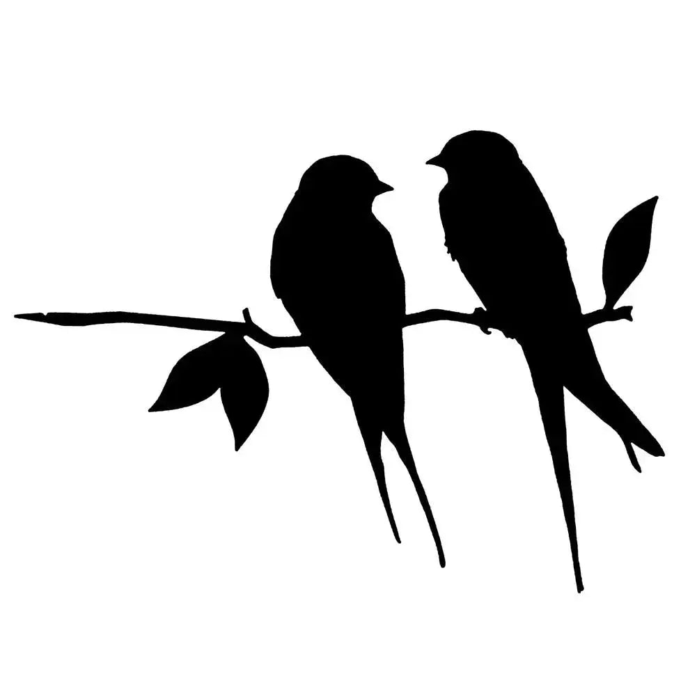 Elegant Silhouette of a Bird – Decorative Metal Wall and Garden Art