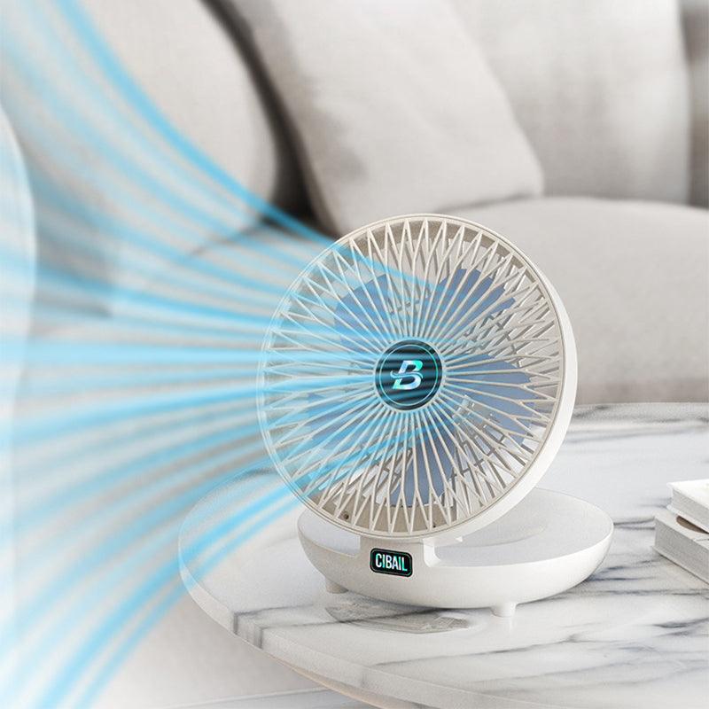 Compact Rechargeable Folding Fan with Adjustable Speed