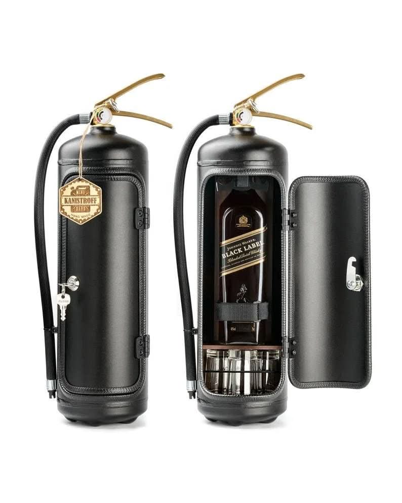 Mini Fire Extinguisher Decor Safe | Metal Drink Storage
