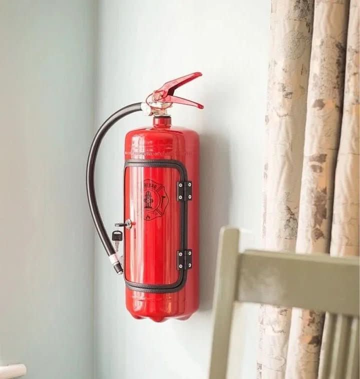 Mini Fire Extinguisher Decor Safe | Metal Drink Storage