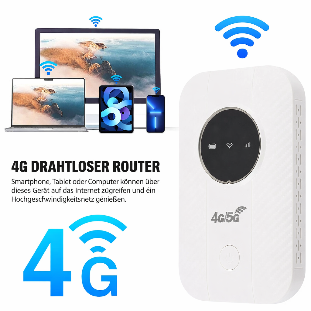 Portable 4G LTE Wi-Fi Router | Fast Mobile Hotspot
