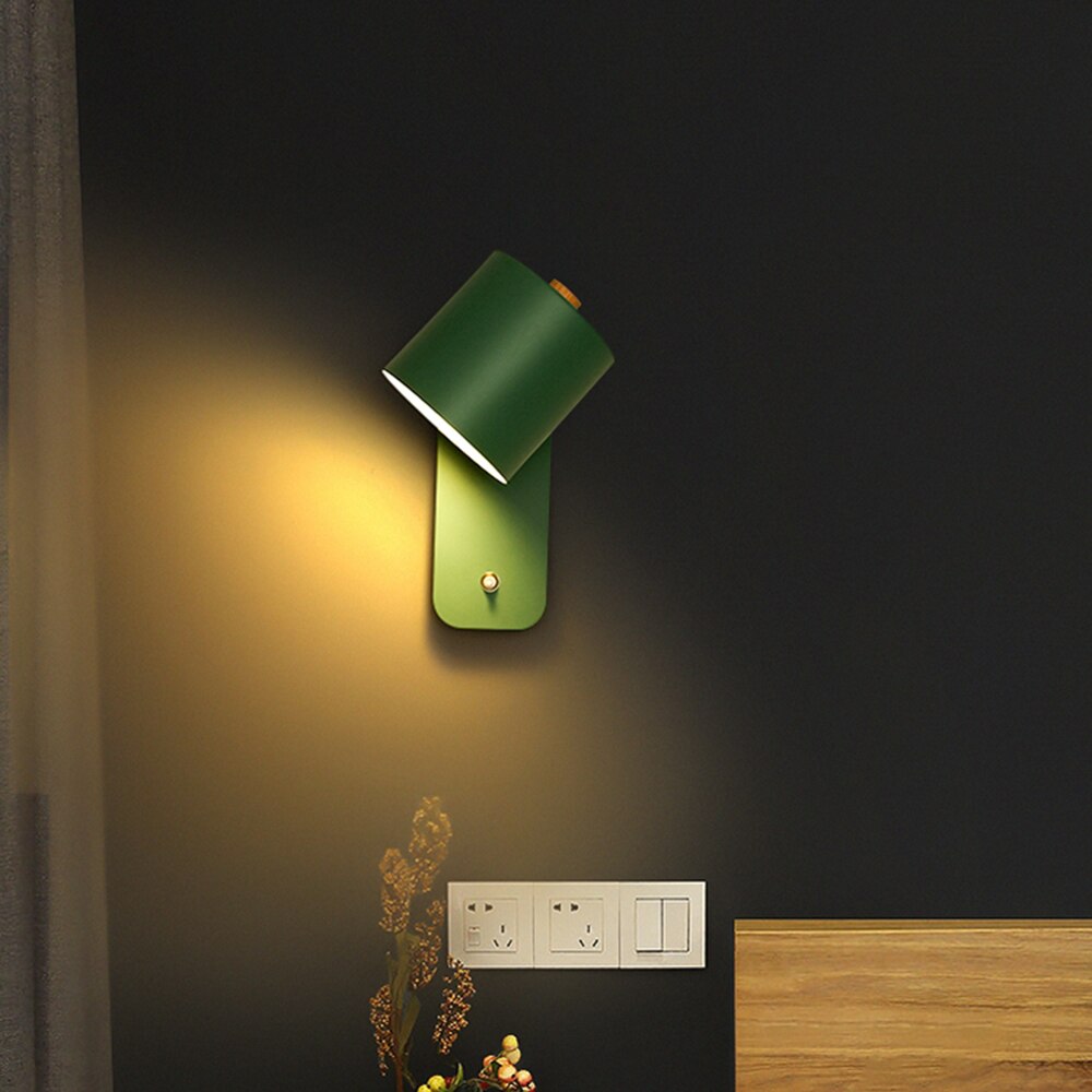 Sleek Indoor LED Sconce with Integrated Switch for Modern Living