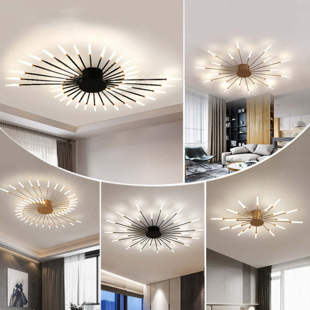 Elegant LED Ceiling Fixture for Spacious Living Areas