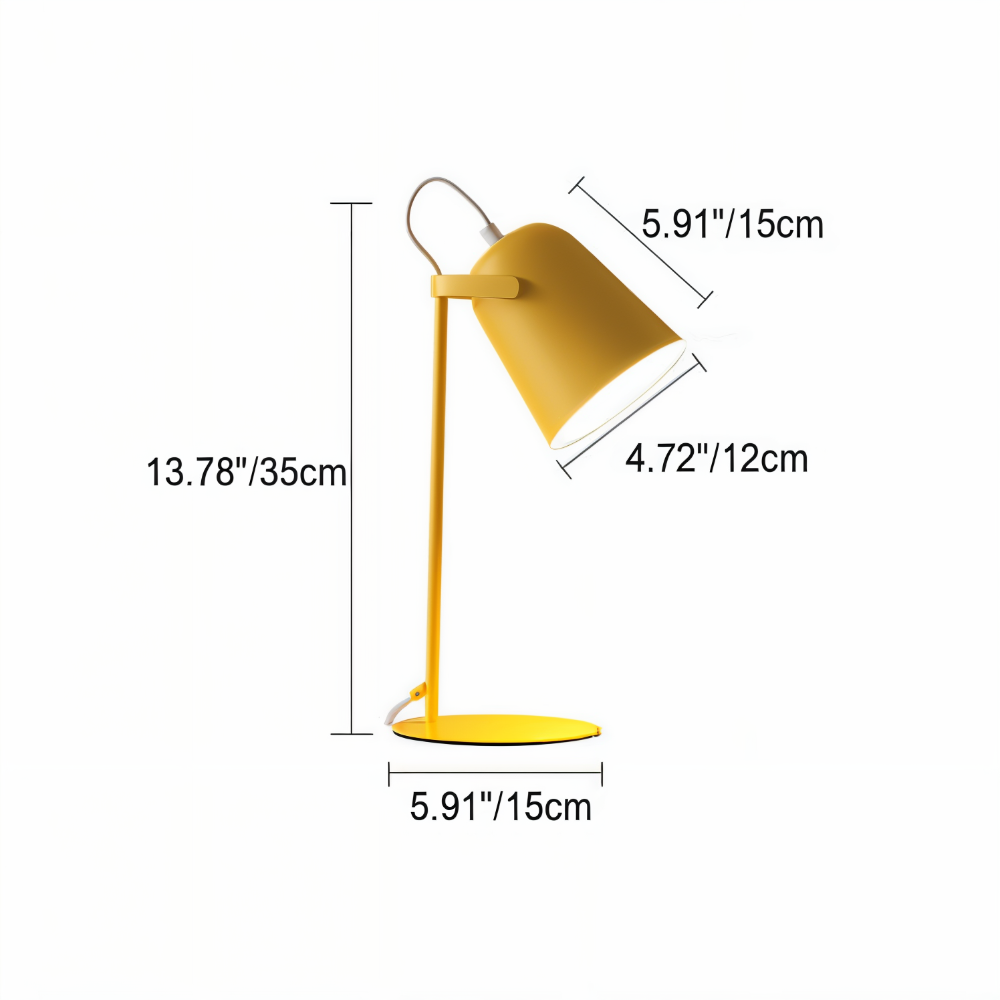 Adjustable Desk Lamp with Rotating Shade for Eye Comfort
