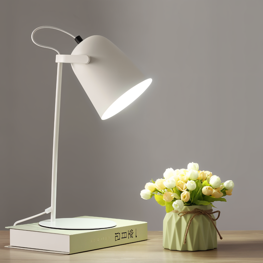 Adjustable Desk Lamp with Rotating Shade for Eye Comfort