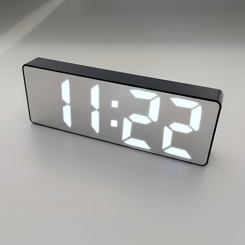 LUMISYNC - Stylish LED Alarm Clock with Adjustable Snooze & Power Options