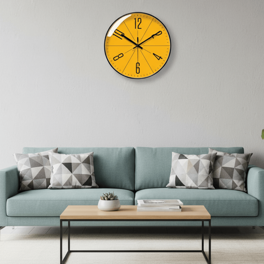 Minimalist Quartz Wall Clock – Silent Modern Home Decoration