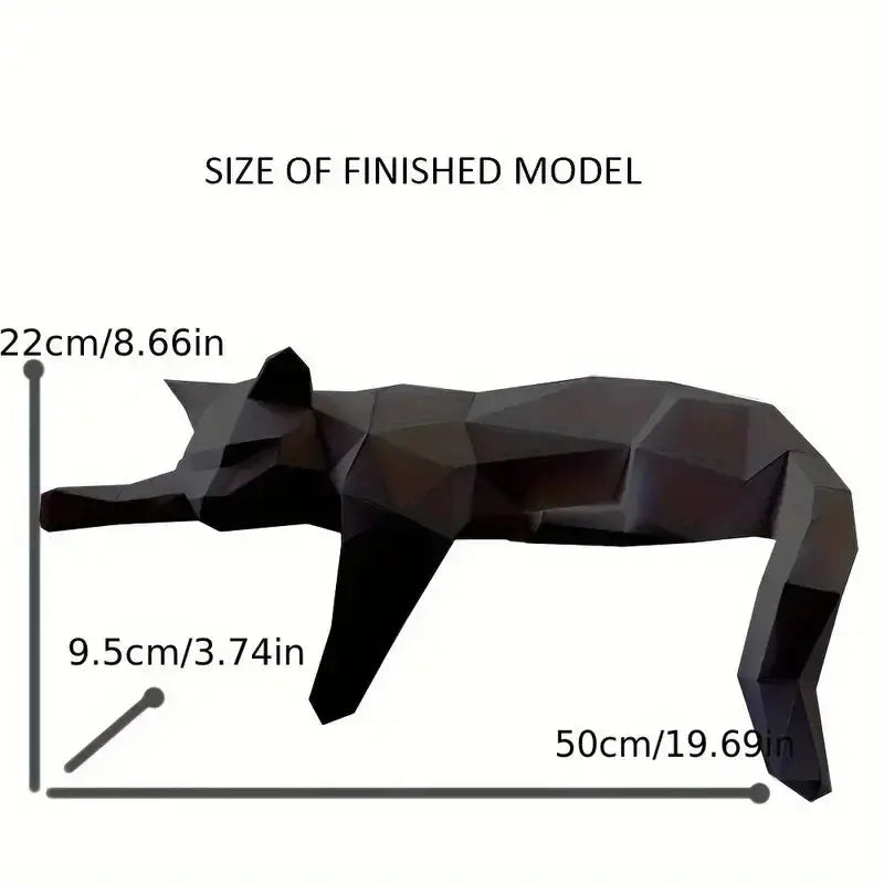 Contemporary Cat Sculpture Crafted from Synthetic Resin