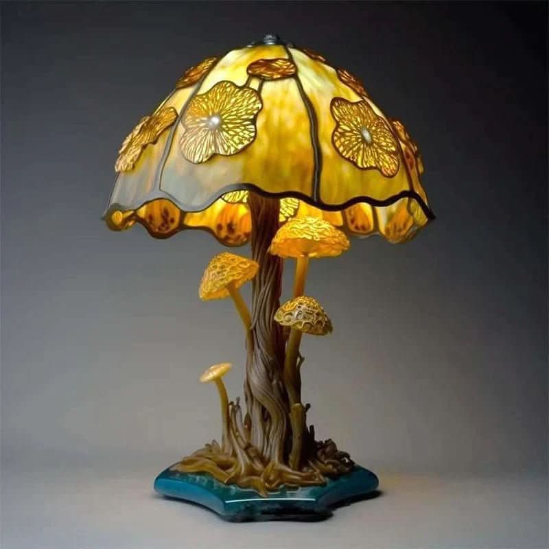 Wireless Mosaic Glass Lamp for Cozy Ambient Illumination