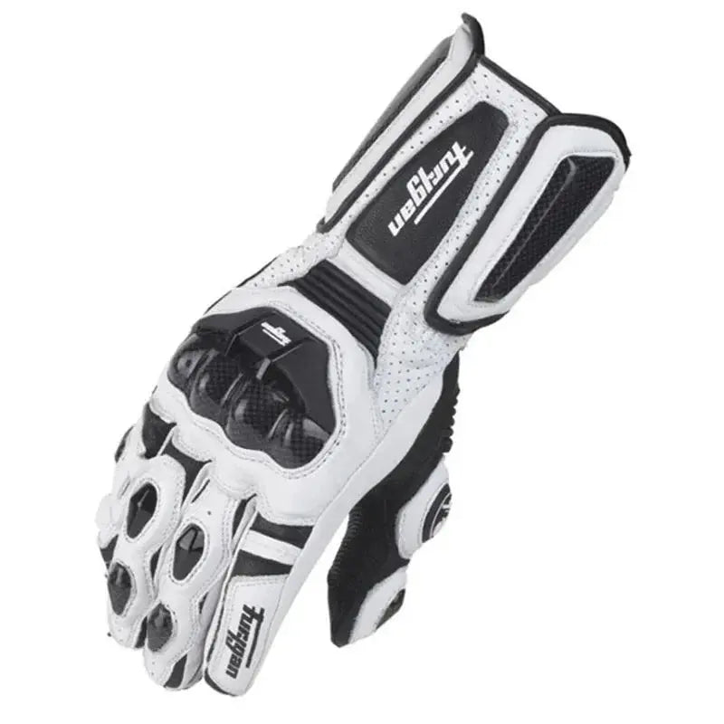 Motorcycle Gloves in Leather with Protective Features