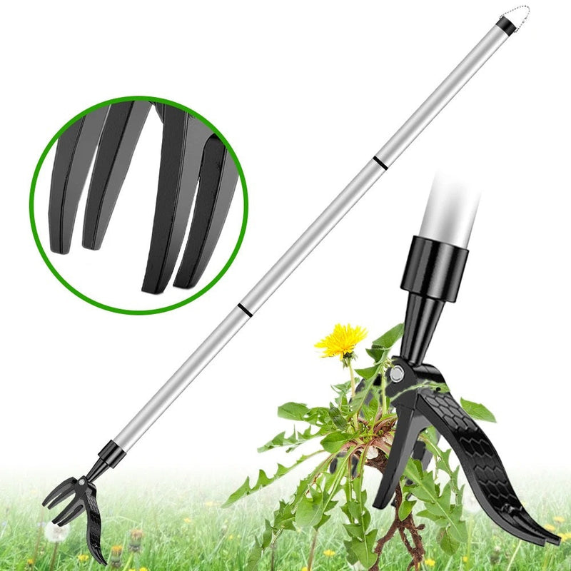 Effortless Weed Removal Tool with Root Grip for Tough Soil and Lawns