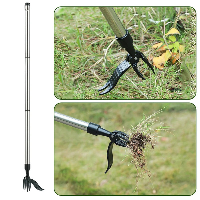 Effortless Weed Removal Tool with Root Grip for Tough Soil and Lawns