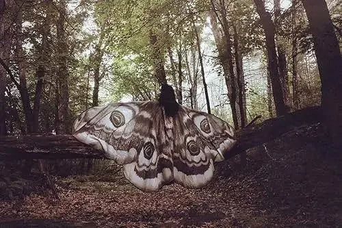 Elegant Grey Moth Cloak – Enchanting Attire for Any Occasion
