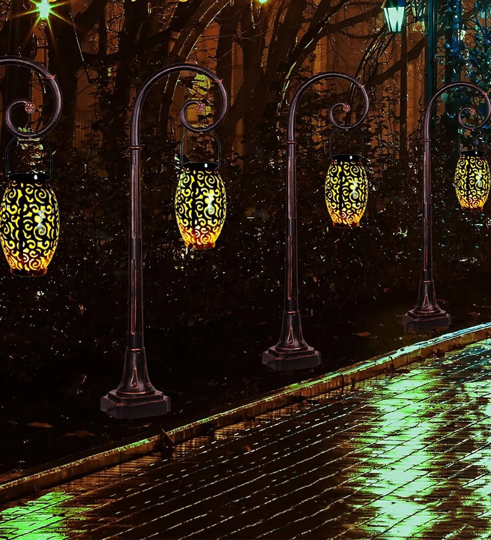 Decorative Solar Lantern for Gardens with Artistic Design