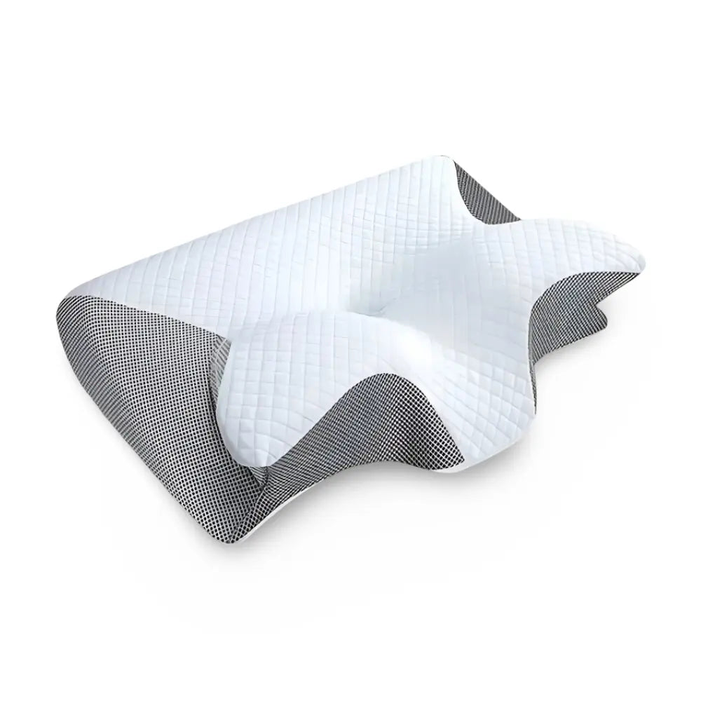 Memory Foam Neck Pillow for Back and Side Sleepers - Orthopedic Design